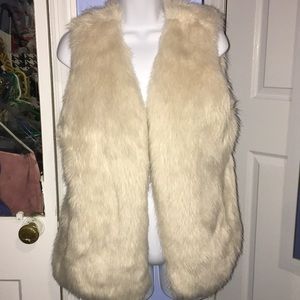 Faux fur vest